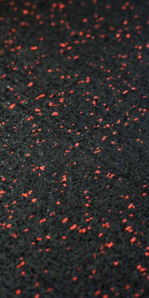 Red Flecked Rubber Floor